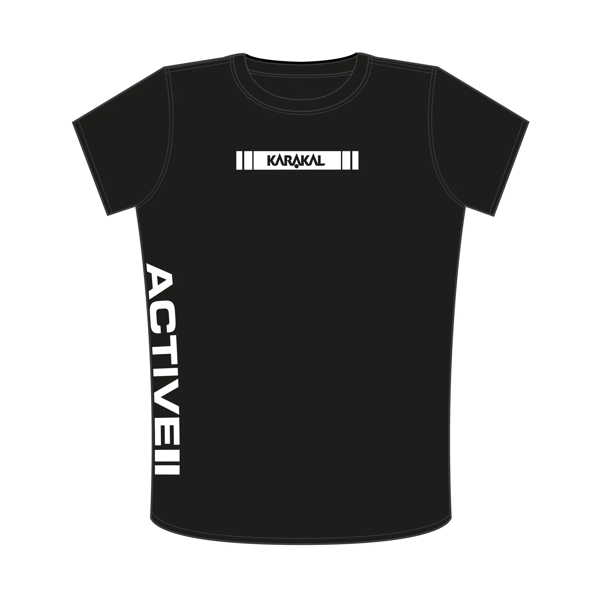 Karakal Active Tee Black 2025/26 - Image 4